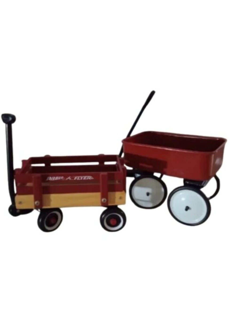 Two Little Red Wagons